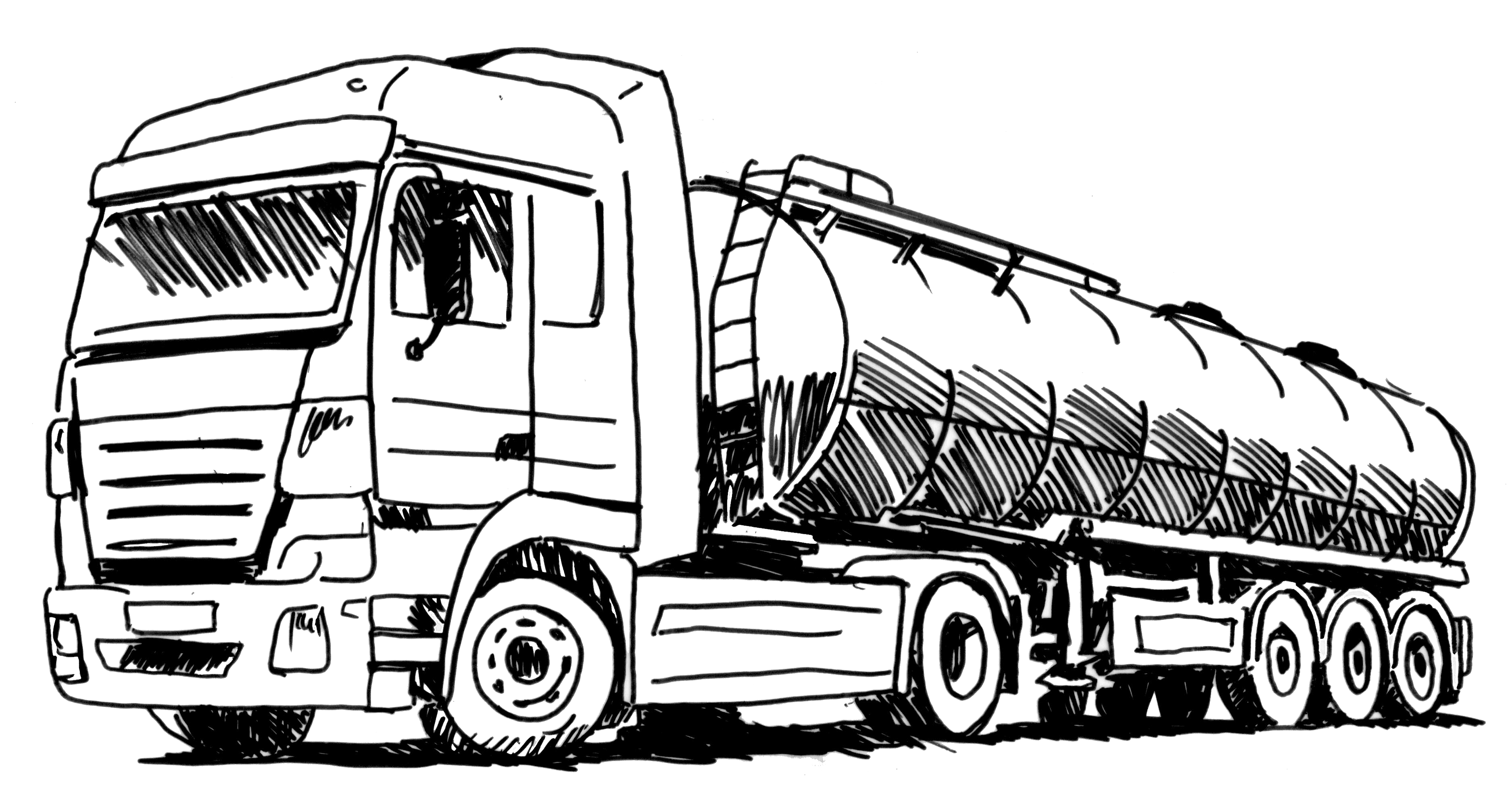 Illustration d'un camion citerne
