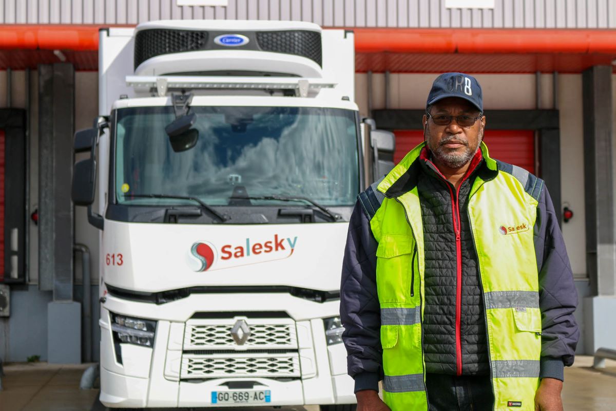 Conducteur d'un camion frigorifique