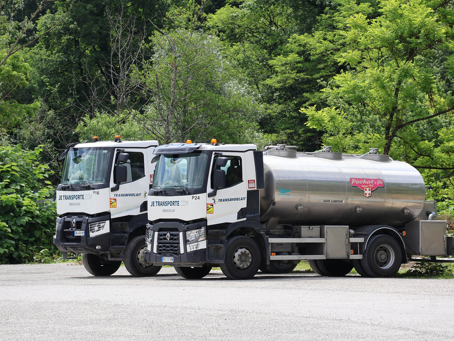 Parc routier de collecte de lait