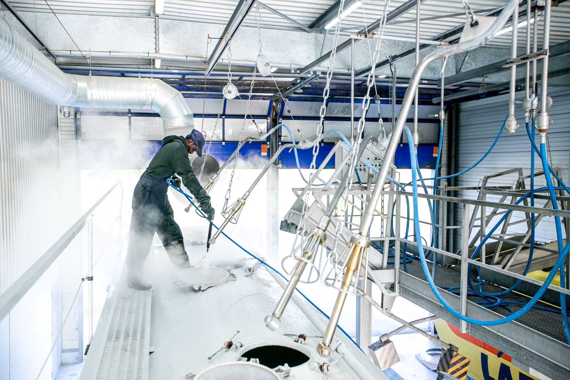 Lavage professionnel de poids lourds