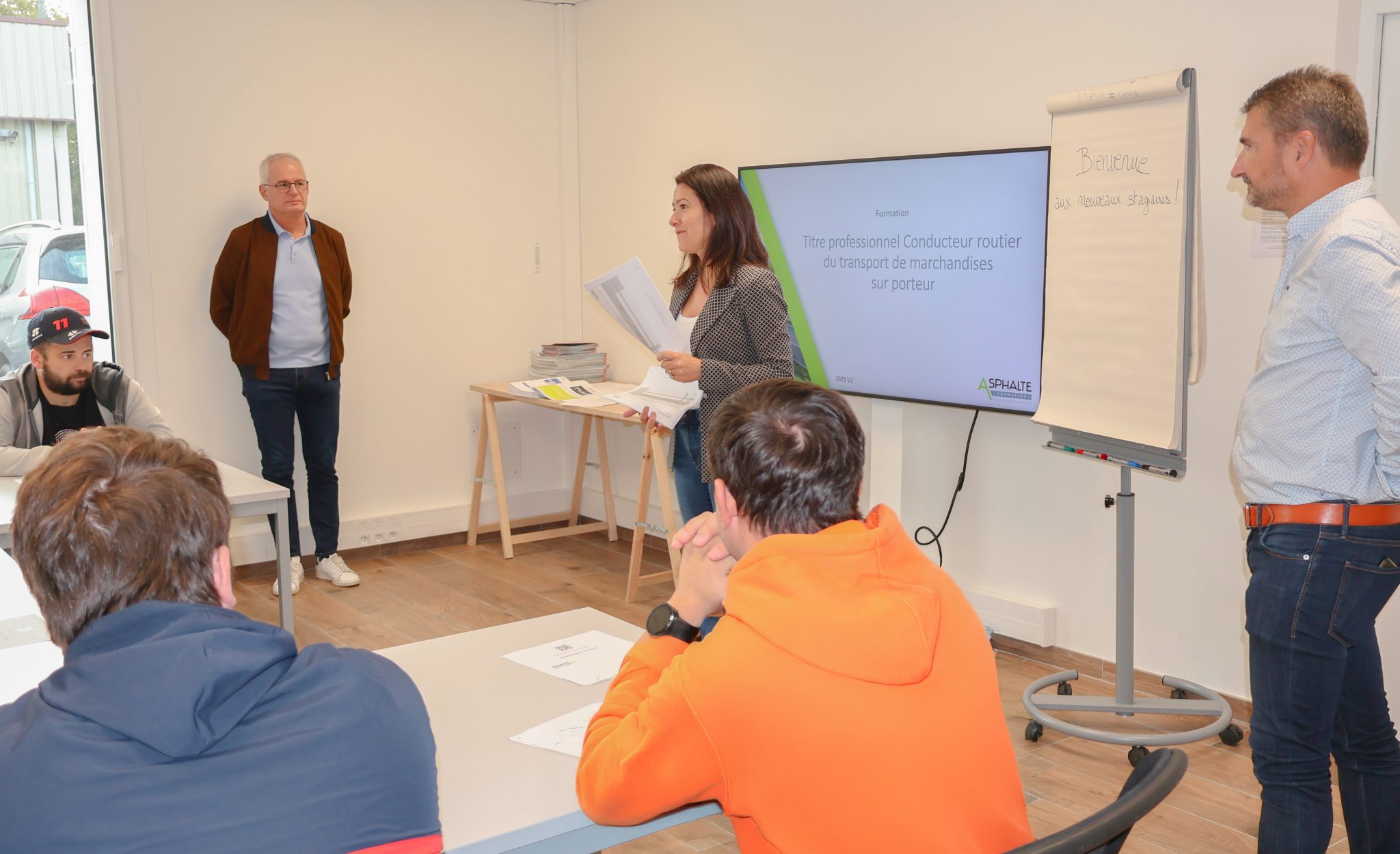 Session de formation de conducteur chauffeur routier