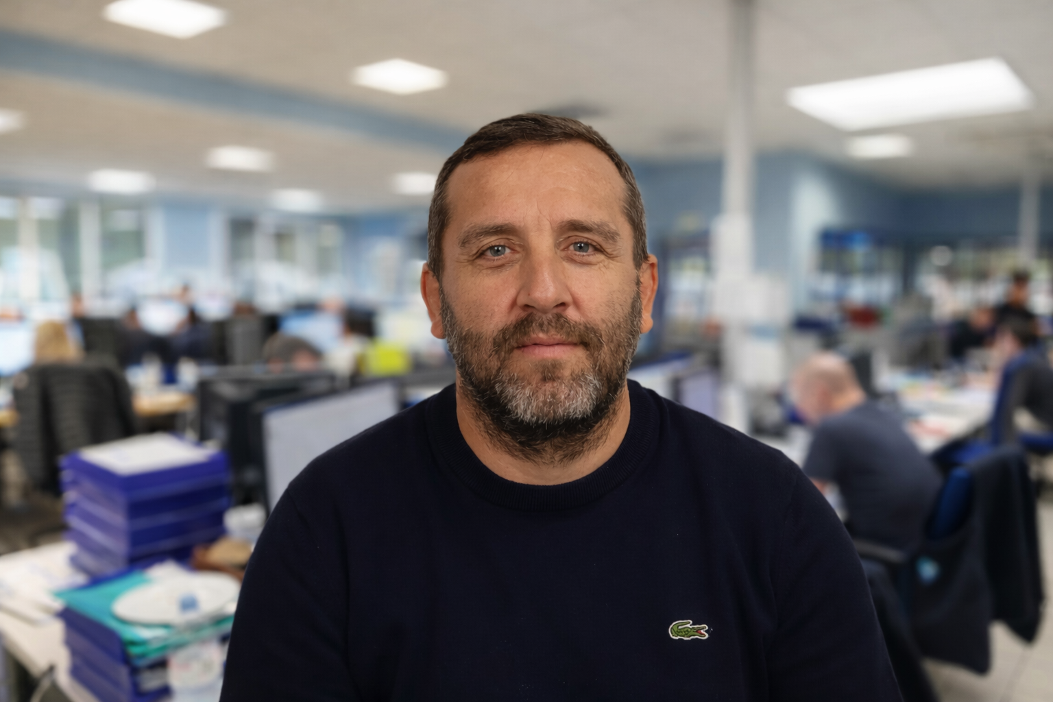 Portrait de frédéric, manager d'exploitation transport