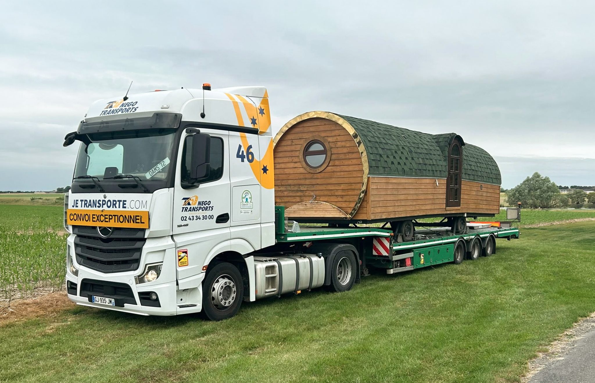 Transport exceptionnel de mobil-home