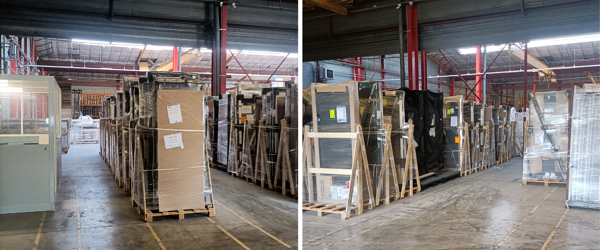 Bannière ouverture agence transport livraison menuiseries Nord France